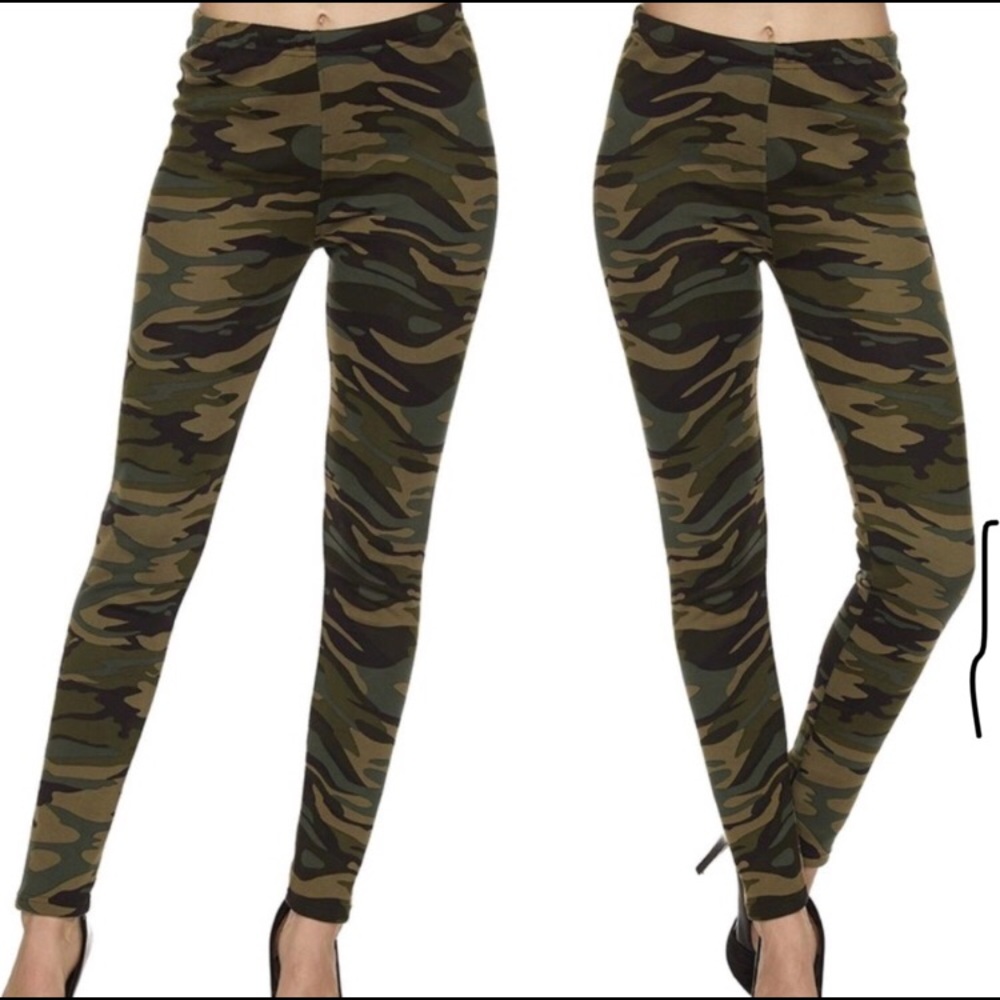 Fur Fleece Lined Camouflage Print Leggings ❤️❤️